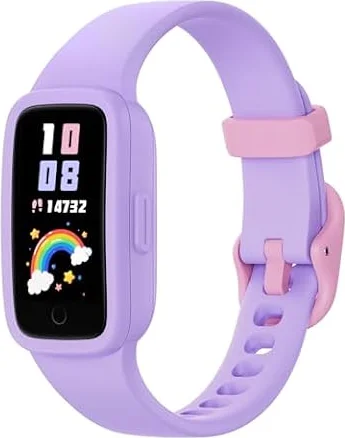 Vigor 3 Kids Fitness Tracker Smart Watch, AMOLED Screen for Girls Ages 4-12 | No Phone No App Required, 3ATM Waterproof, Pedometer, Heart Rate and Sleep Monitor, Vibrating Alarm, 10 Sport Modes, Reminder