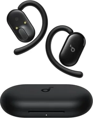 Soundcore Anker V20i, Open-Ear Wireless Headphone, Adjustable Ear Hooks | Ultra-Comfort, Snug Fit, Powerful Sound, Clear Calls, IP55, LED Lights, 36H Playtime, Bluetooth 5.4 Earbuds