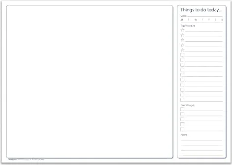 Desk Pad with to Do List A3 – 50 Sheets – 90gsm Premium Paper