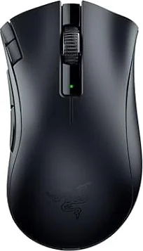 Razer DeathAdder V2 X HyperSpeed - Ergonomic Mouse for Wireless Gaming (235 Hours of Battery Life, HyperSpeed Wireless, 14K DPI Optical Sensor, Mechanical Switches Gen-2, 7 Programmable Buttons) Black