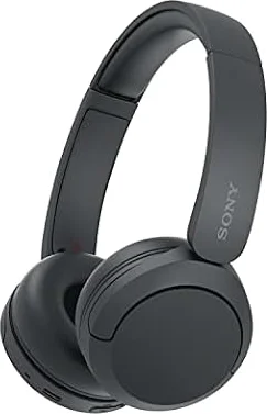 Sony WH-CH520 Wireless Bluetooth On-Ear Headphones - Black | Lightweight Design, Up to 50 Hr Battery Life, Quick Charge, EQ, Clear Call Quality, iOS & Android