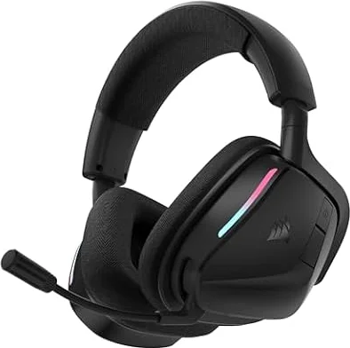 Corsair VOID v2 Wireless Gaming Headset with Bluetooth for PC, PS5, PS4, Switch, Mobile – Dolby Atmos, 70 Hr Battery, Dual Wireless, Lightweight, Fast Charging – Carbon