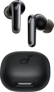 Anker Soundcore P40i,Adaptive Noise Cancelling Wireless Earbuds | Smart ANC to Environments, Heavy Bass, 60H Playtime, 2-in-1 Case and Phone Stand, IPX5, Wireless Charging, Bluetooth 5.3
