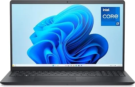 Dell 15 Laptop - Intel Core i7-1355U, 16GB RAM, 512GB SSD | 15'' FHD 120Hz IPS Anti-Glare Display, Intel UHD Graphics, Win 11 Home, QWERTY UK (Power Adapter Sold Separately)