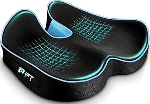 POOTACK Seat Cushions, Comfort Memory Foam Office Chair Cushion | Supportive Desk Chair Cushions Seat Pad for Office Chair/Car Seat/Gaming Chairs/Wheelchair, Large & Non-Slip