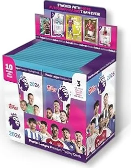 Topps Premier League 2026 - Debut Edition - Full Box - 28 packets per box (280 cards) 3 or more Special Insert cards per packet.