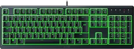 Razer Ornata V3 X - Low Profile Gaming Keyboard (Silent Membrane Switches, UV-Coated Keycaps, Durable, Spill-Resistant Design, Ergonomic Writst Rest) QWERTY UK Layout | Black