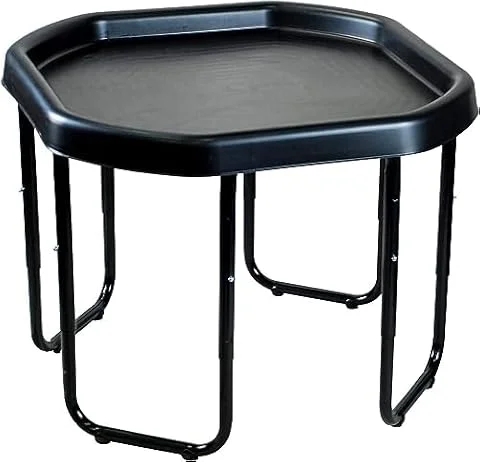 Easy Shopping® Small Mixing Tray 70cm with Stand, in Mixing Trays with Black Metal Stand, Trays made in Plastic for Playing Sand Pool Pit Water Games garden & beach (Black)