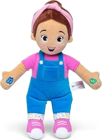 Ms. Rachel Official Speak & Sing Doll, 16” Tall Interactive Toy with 4 Songs & 16+ Phrases, Toddler Toys for Girls & Boys Ages 6 Months to 3+ Years, Pink