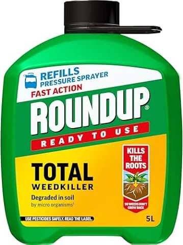 Roundup Fast Action Ready to Use Weed Killer Refill 5L | Kills weeds to the root with visible results in 1-2 days