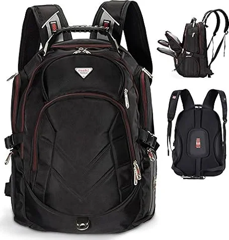 FREEBIZ 18.4 Inches Laptop Backpack Fits up to 18 Inch Gaming Laptops for Dell, Asus, Msi,Hp (Black)
