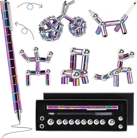 Fidget Pen Gifts For Teenage Girls - Magnetic Toy Cool Gadgets Teen Boys Gift Ideas - Magnet Pen Cool Things For Adults Kids Teens - Best Gift For 10 11 12 13 14 15 Year Old Boy - Novelty Toy For 8-12